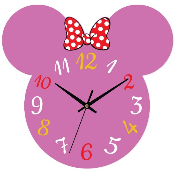 Minnie Mouse Ρολόι Τοίχου Plexiglass 35x25cm