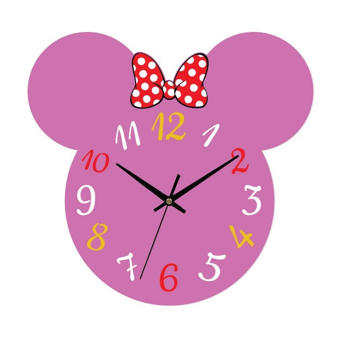 Minnie Mouse Ρολόι Τοίχου Plexiglass 35x25cm