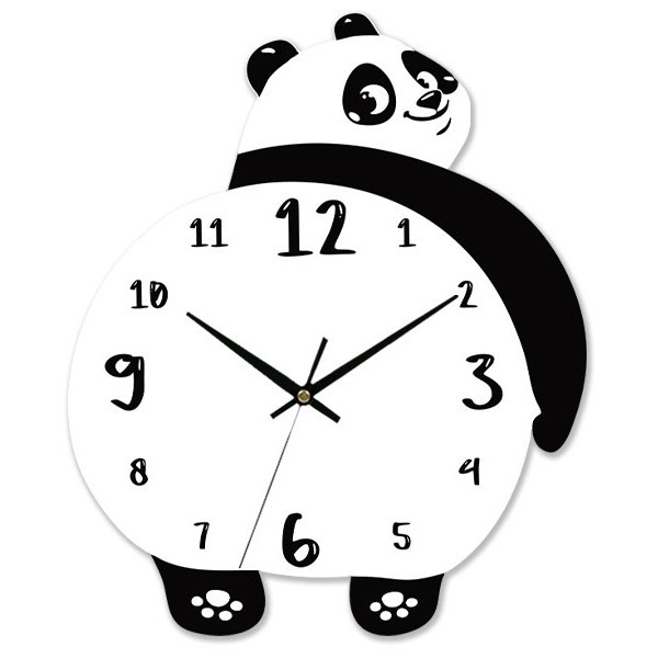 Panda Ρολόι Τοίχου Σημύδα 29x35cm