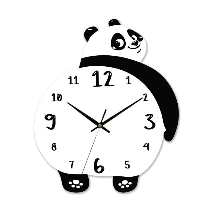 Panda Ρολόι Τοίχου Σημύδα 29x35cm