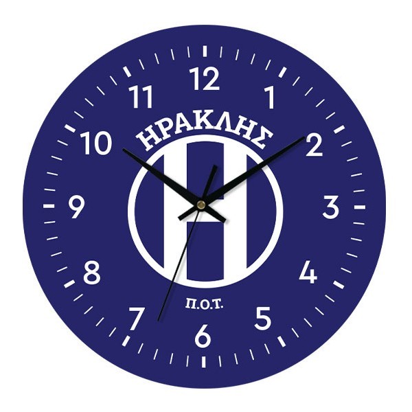 ΗΡΑΚΛΗΣ Π.Ο.Τ Ρολόι Τοίχου Plexiglass 30cm