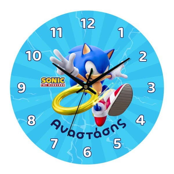 Sonic Ρολόι Τοίχου Plexiglass Εξατομικευμένο 30cm
