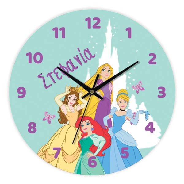 Princess Ρολόι Τοίχου Plexiglass Εξατομικευμένο 30cm