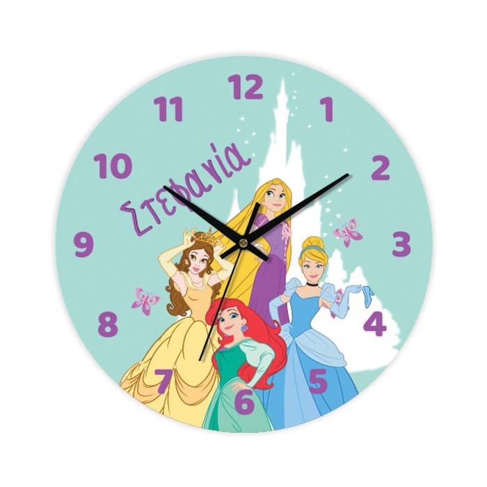 Princess Ρολόι Τοίχου Plexiglass Εξατομικευμένο 30cm