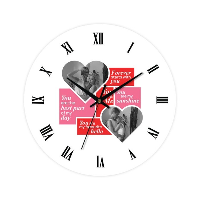 Amor Ρολόι Τοίχου Plexiglass Εξατομικευμένο 30cm