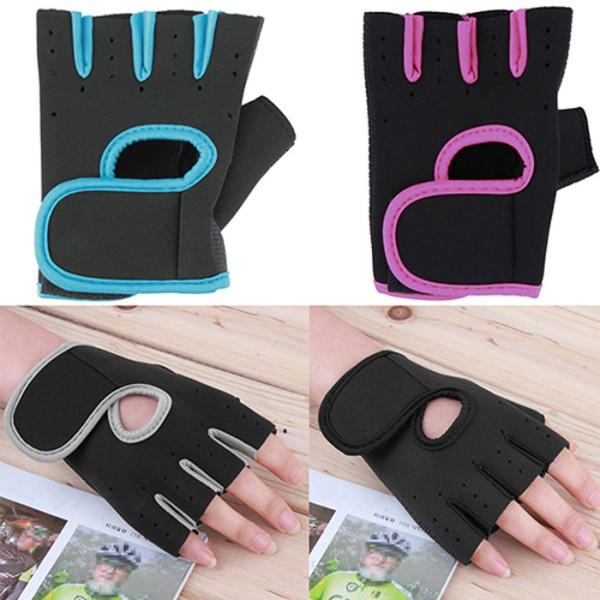 Grab Γάντια Γυμναστικής Μαύρο Ροζ Σετ 2 Τεμαχίων Medium