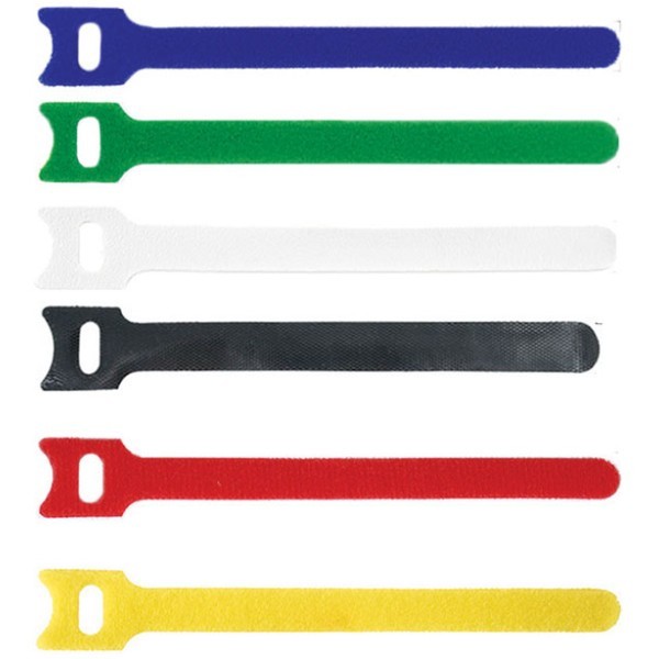 Tie Velcro Κλιπ Οργάνωσης Καλωδίων Κόκκινο 1,2x15cm