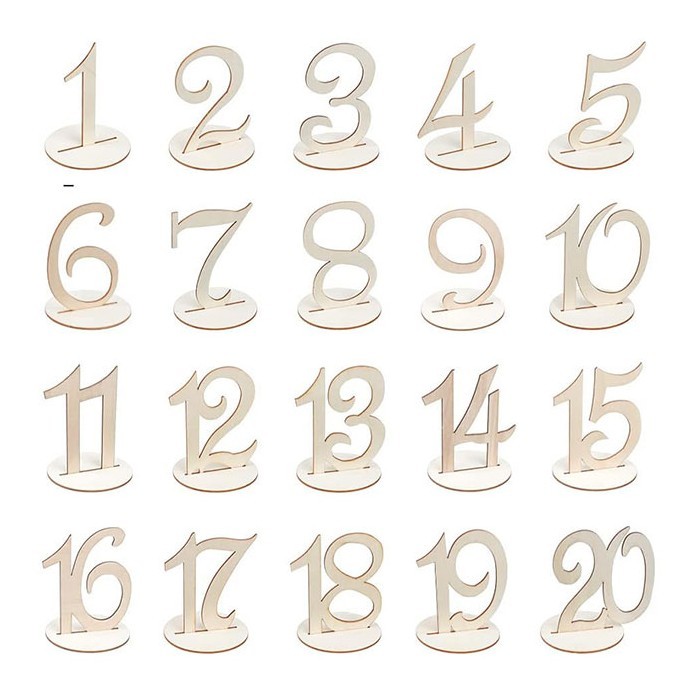 Celebrate Ξύλινη Αρίθμηση Για Εκδηλώσεις 10x8cm