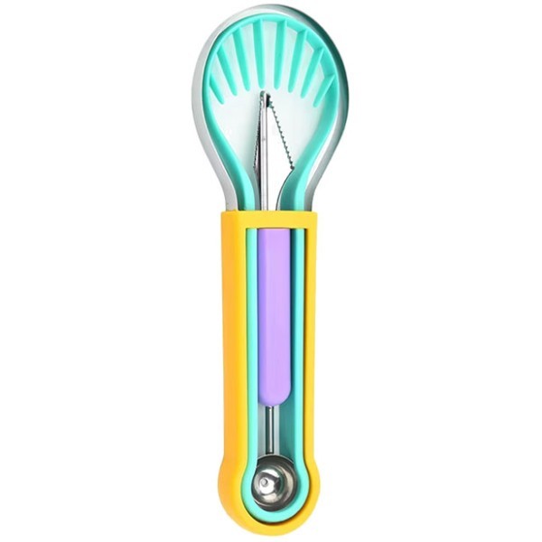 Carving Εργαλείο Για Κοπή Φρούτων Τιρκουάζ- Κίτρινο