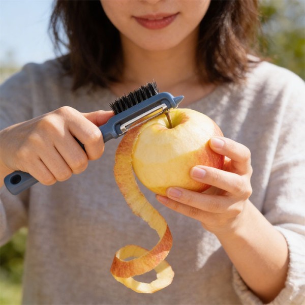 Double Αποφλοιωτής με Βούρτσα Μπλε