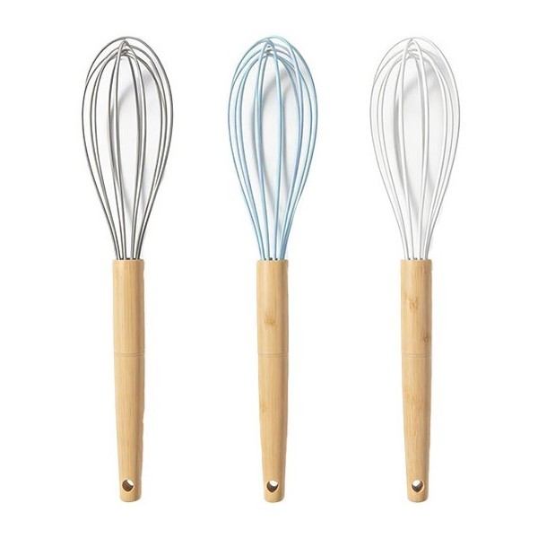 ChefWhisk Αυγοδάρτης Με Ξύλινη Λαβή Λευκό