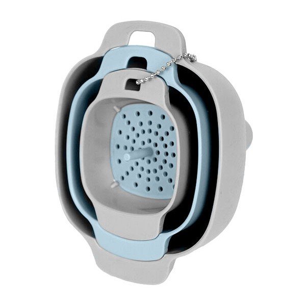 Funnel Set Σετ Πλαστικών Σουρωτηριών Μπλε-Γκρι-Μπλε