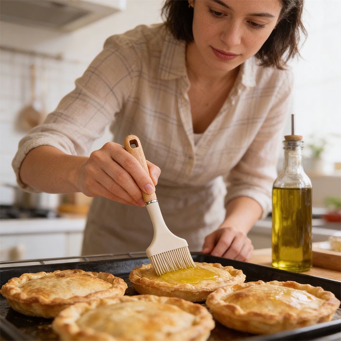 PastryBrush Πινέλο Ζαχαροπλαστικής Ξύλινη Λαβή