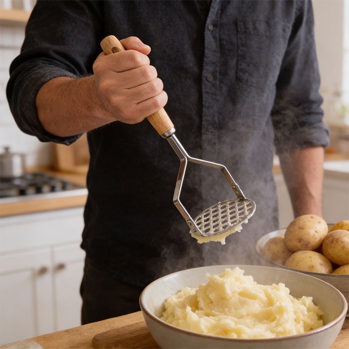MashMaster Πρέσα Πατάτας Ξύλινη Λαβή