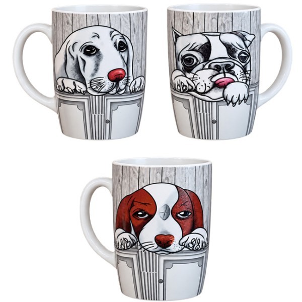 Cute Dogs Κερμαμική Κούπα 10cm 380ml Καφέ Σκύλος