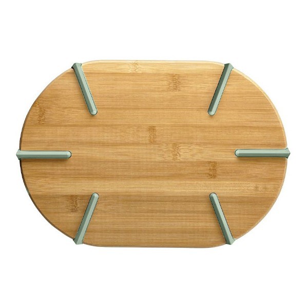 Cutting Board Οβάλ Ξύλο Κοπής Γκρι