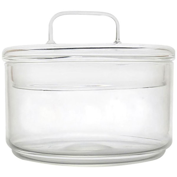Jar Γυάλινο Δοχείο Αποθήκευσης Τροφίμων Διάφανο Με Καπάκι 11.2x9.5cm