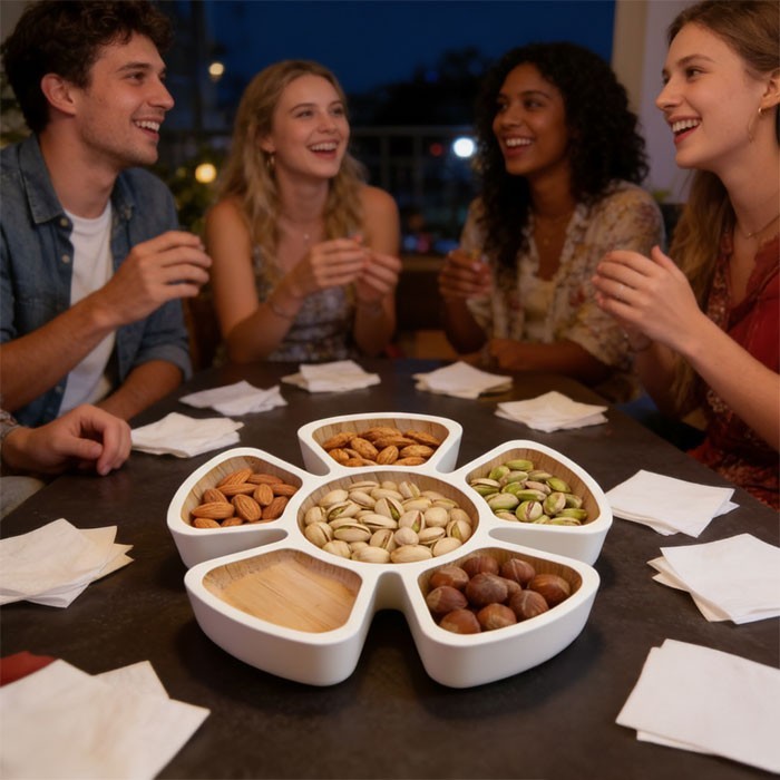 Snack Bowl Δίσκος Σερβιρίσματος Ξηρών Καρπών