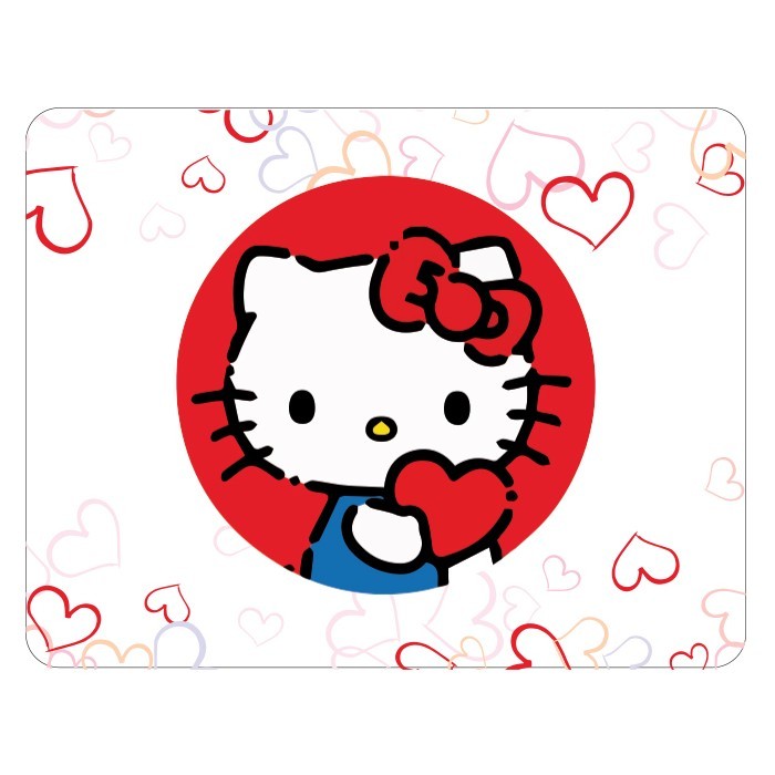 Hello Kitty Σουπλά Από PVC Με Εκτύπωση