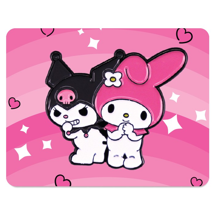 Kuromi and MyMelody Σουπλά Από PVC Με Εκτύπωση