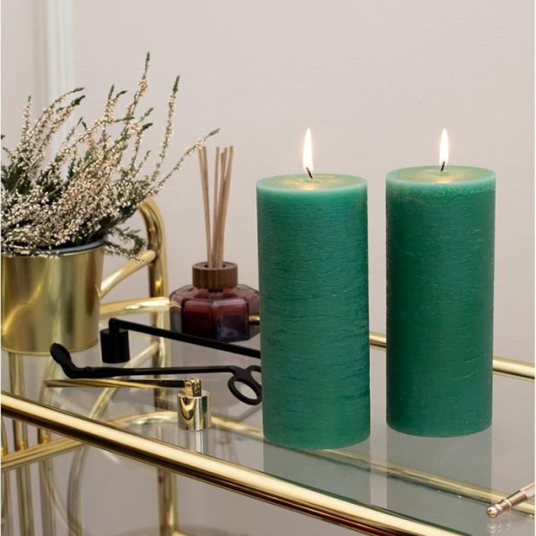 Melomakarono Αρωματικό Κερί Κορμός Πράσινο 7x13cm