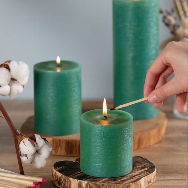 Melomakarono Αρωματικό Κερί Κορμός Πράσινο 7x8cm