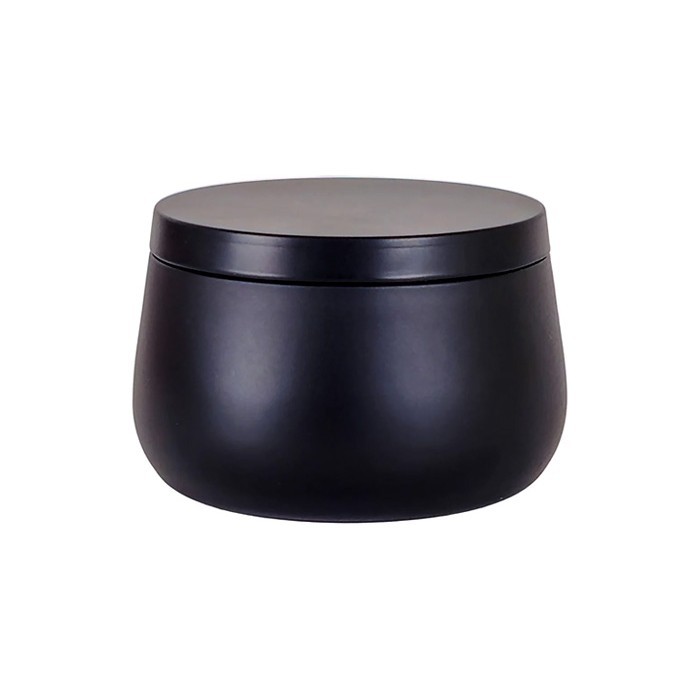 Orange Cinnamon Αρωματικό Κερί Σε Μαύρο Μεταλλικό Δοχείο Δ7,8cm