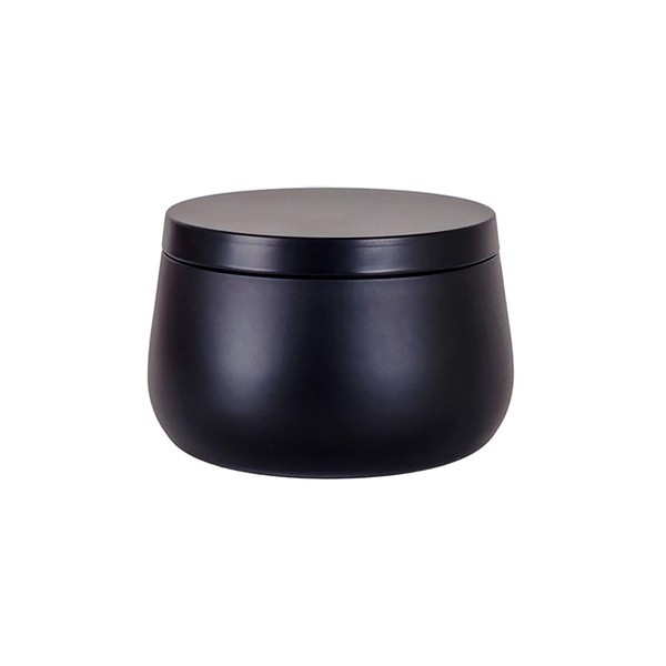 Orange Cinnamon Αρωματικό Κερί Σε Μαύρο Μεταλλικό Δοχείο Δ 6,6cm