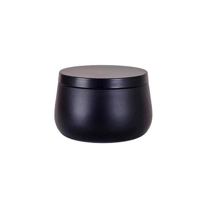 Orange Cinnamon Αρωματικό Κερί Σε Μαύρο Μεταλλικό Δοχείο Δ 6,6cm