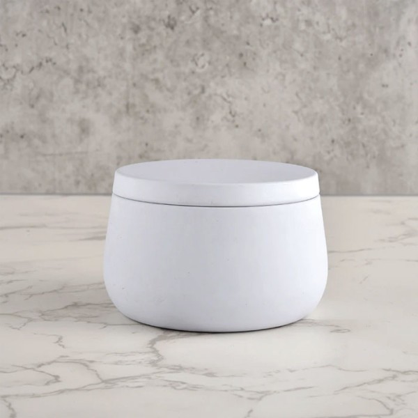 Vanilla Αρωματικό Κερί Σε Λευκό Μεταλλικό Δοχείο Δ 6,6cm