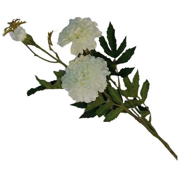 Carnation Τεχνητό Λουλούδι 82cm Λευκό