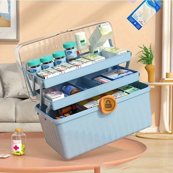 Medizinbox Κουτί Αποθήκευσης Φαρμακευτικών Ειδών 32x18x17.5 Κίτρινο