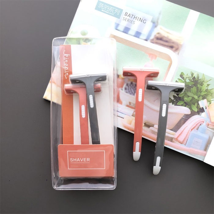 Razor Ξυριστική Μηχανή Σώματος Και Προσώπου 2 τεμ Ροζ-Γκρι