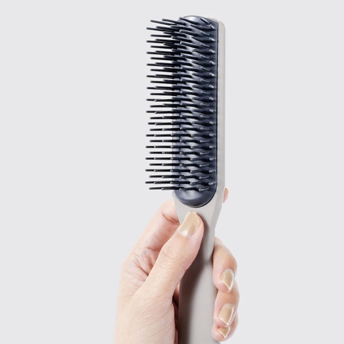 Styling Brush Χτένα Μαλλιών Εύκολο Styling Kαι Λείο Μαλλί Γκρι