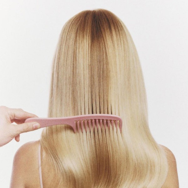 Styling Comb Χτένα Με Χοντρά Δόντια Και Μεγάλη Στρογγυλή Λαβή Ροζ