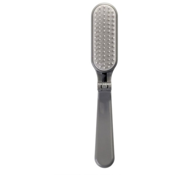 Oval Brush Πτυσσόμενη Χτένα Μαλλιών Για Άνετο Χτένισμα Σκούρο Γκρι