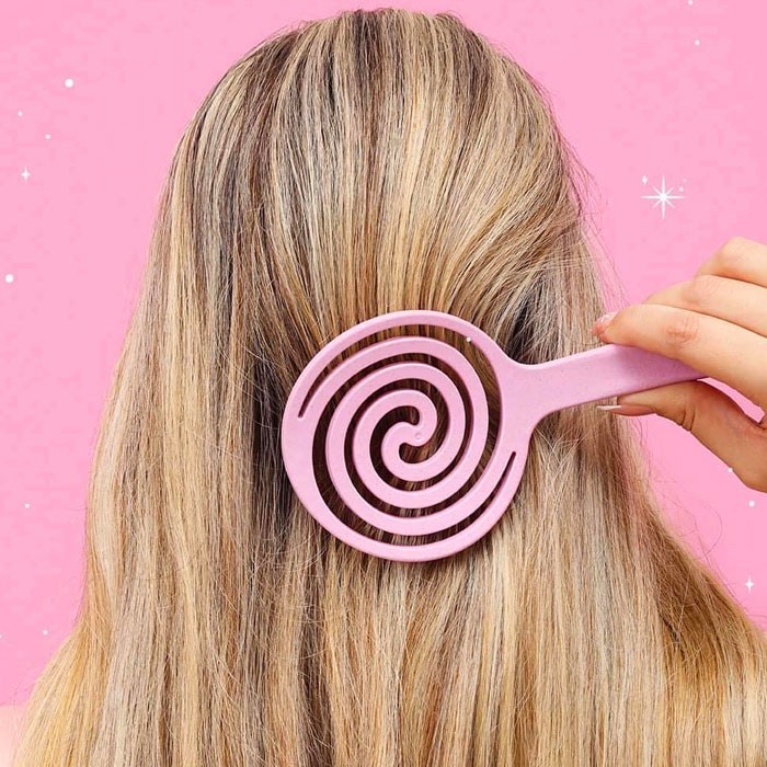 Lollipop Comb Χτένα Μαλλιών Γλειφιτούρι Με Ελαστικά Δόντια 