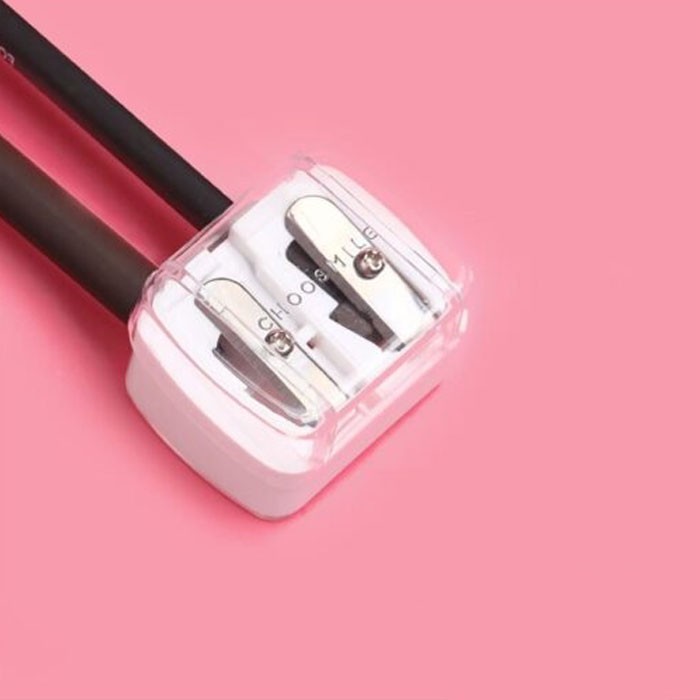 Pencil Sharpener Ξύστρα Για Μολύβια Με Δύο Τρύπες Λευκό