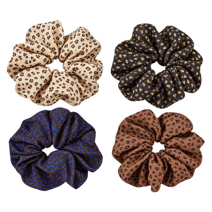 Leopard Λάστιχο Μαλλιών Scrunchie 16cm