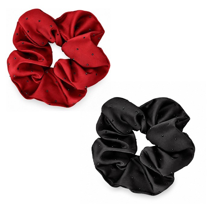 Glam Λάστιχο Μαλλιών Scrunchie με Στρας