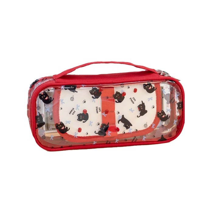 Apple Cats Red Νεσεσέρ Με Σχέδιο Γάτα