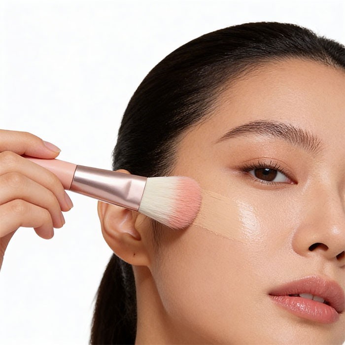 Powder Brush Πινέλο Πούδρας Απαλό Και Ομοιόμορφο Μακιγιάζ