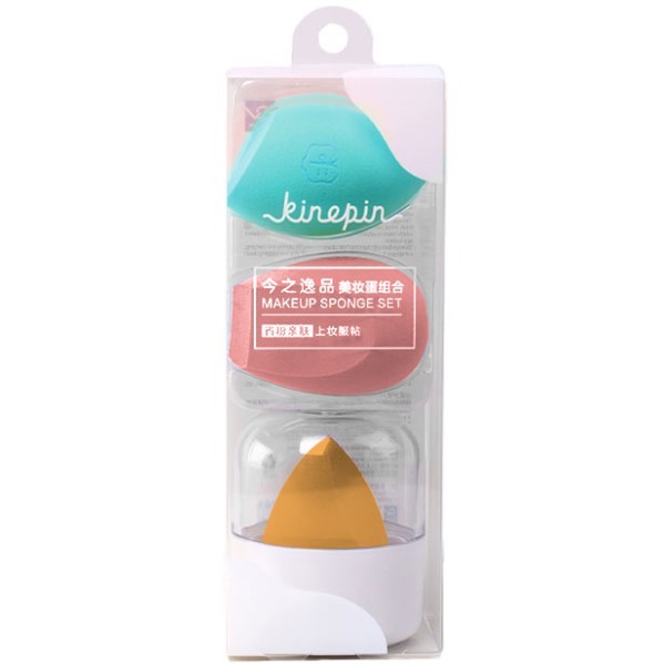 Sponges Set 3 Σφουγγαράκια Ομορφιάς Απαλή Και Ομοιόμορφη Εφαρμογή Μακιγιάζ