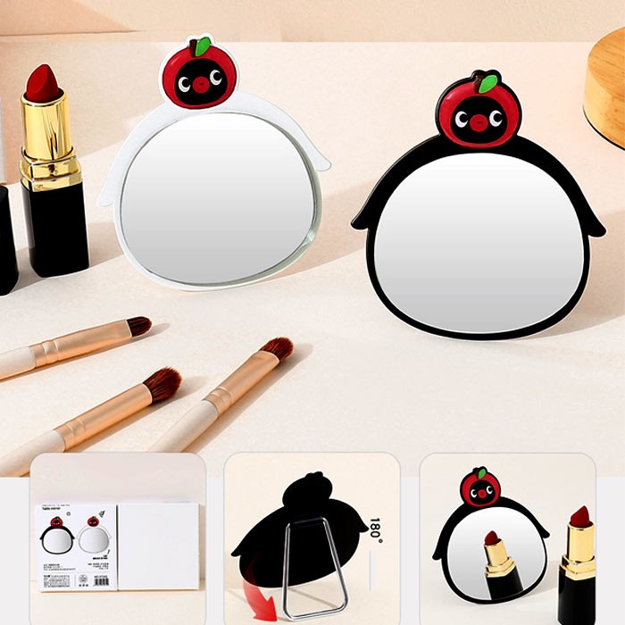 Pigu Penguin Επιτραπέζιος Καθρέφτης Μήλο Πιγκουινάκι 9x8,5x0,6cm 