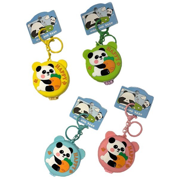 Carrot Panda Φορητός Καθρέφτης Με Χτενάκι Τιρκουάζ