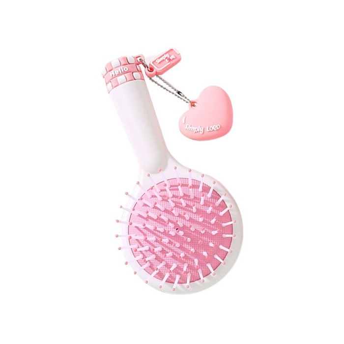 Simply love Στρογγυλή Χτένα Μαλλιών Με Καθρεφτάκι