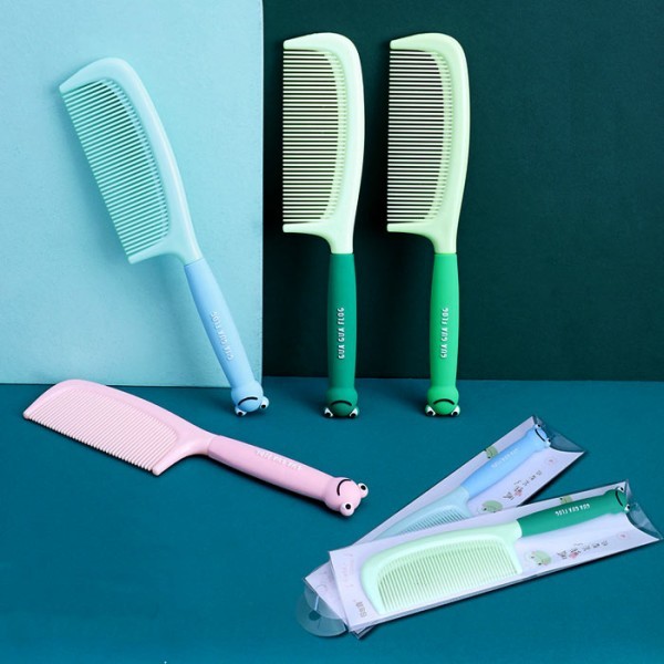 Frogy Χτένα Μαλλιών Με Λαβή Βάτραχο Ροζ