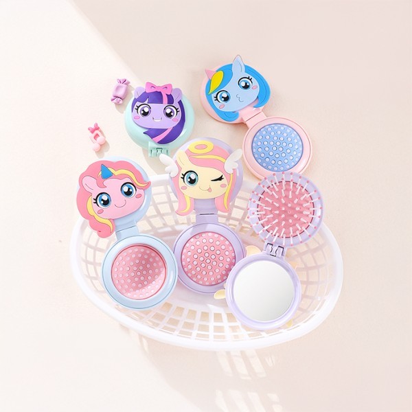 Little Pony Πτυσσόμενη Χτένα Μαλλιών Με Κίτρινο Πόνι