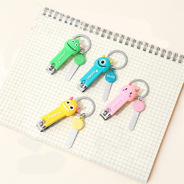 Monster Family Σετ Νυχοκόπτες PVC Με Τερατάκια Ροζ