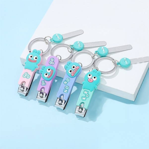 Little Rabbit Μπρελόκ Νυχοκόπτης Από PVC Κουνελάκι Τιρκουάζ